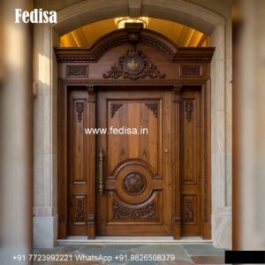 Pooja Door Design, Round Wooden Door Design | Single Entry Doors 2026