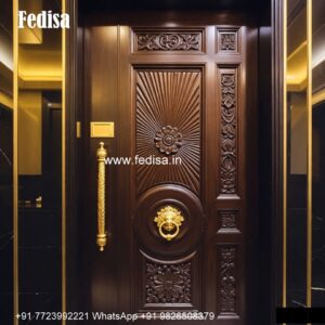 Sunmica Door Design, Wooden Glass Sliding Door Design | Single Entry Doors 2026