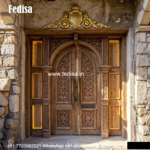 Teak Wood Door Design, Main Door Safety Grill | Single Entry Doors 2026