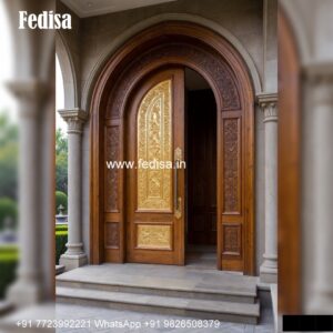 Teak Wood Door Design, Square Pipe Door Design | Decorative Wooden Door Latest