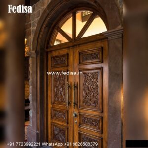 Metal Door Design, Half Mirror Door Design | Decorative Wooden Door Latest
