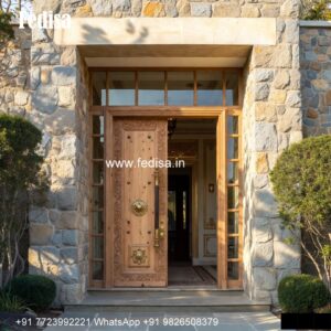 Double Door Iron Gate Design, Pooja Room Bell Design | Decorative Wooden Door Latest
