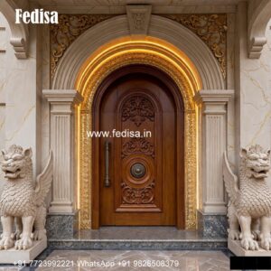 Pooja Door Design, Wood Carving Designs Flower In Door | Decorative Wooden Door Latest