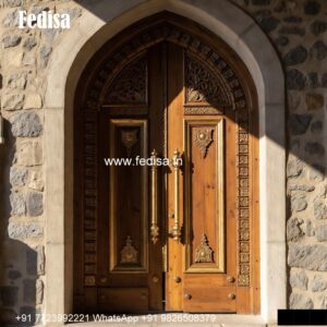 Teak Wood Door Design, Front Door Grill Design For House | Decorative Wooden Door Latest