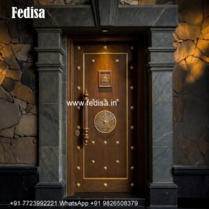 Teak Wood Door Design, Round Door Grill Design | Decorative Wooden Door Latest