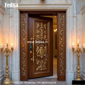 Window Door Design, Pooja Door Bell Design | Decorative Wooden Door Latest
