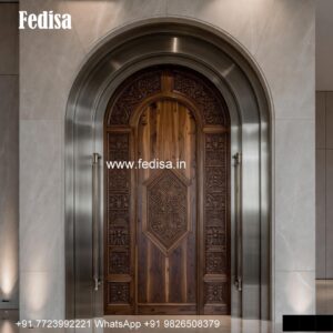 Pooja Door Design, Wooden Door With Grill | Decorative Wooden Door Latest