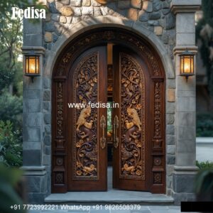 Double Door Iron Gate Design, Main Nilai Design | Decorative Wooden Door Latest