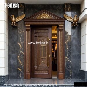 Screen Door Design, Main Door Attached Window Design | Decorative Wooden Door Latest