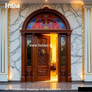 Wooden Double Door Design, Flower Door Design | Decorative Wooden Door Latest