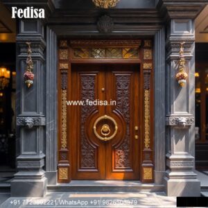 Wooden Double Door Design, Kathavu Design | Decorative Wooden Door Latest