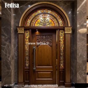 Door Grill Design 2085, Door Side Glass Design | Decorative Wooden Door Latest
