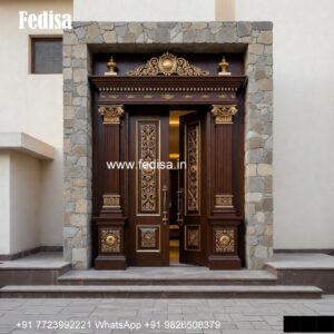 Bedroom Door Design 2086, Double Door Window Design | Decorative Wooden Door Latest