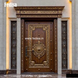 Simple Main Door Designs For Home, Steel Grill Gate Design | Decorative Wooden Door Latest