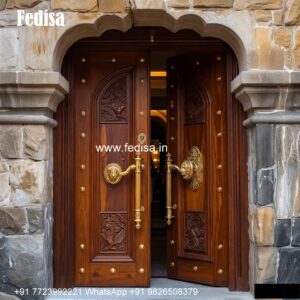 Simple Main Door Designs For Home, Teak Wood Main Double Door Designs For Houses | Decorative Wooden Door Latest