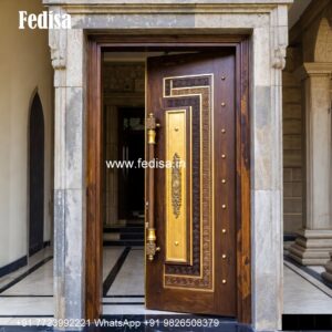 Door Grill Design 2117, Main Door Vinayagar Design | Decorative Wooden Door Latest