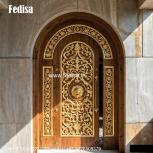 Door Gate Design, Wooden Round Single Door Design | Decorative Wooden Door Latest