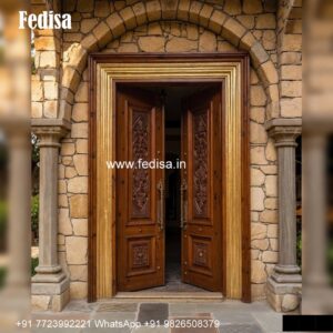 Wooden Double Door Design, Teak Wood Main Door Frame Design | Decorative Wooden Door Latest