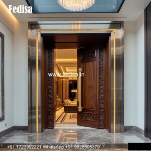 Bedroom Door Design 2160, Teak Wood Single Door Design | Decorative Wooden Door Latest