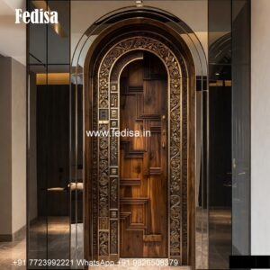 Door Grill Design 2191, Double Door Arch Design | Decorative Wooden Door Latest