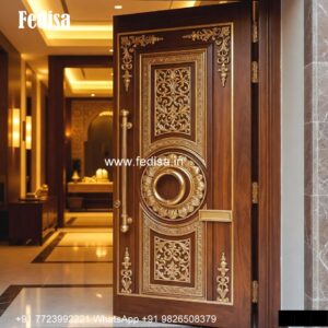 Modern Main Door Design, Steel Grill Gate | Decorative Wooden Door Latest