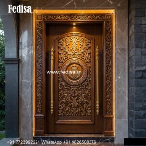Main Door Grill Designs For Flats, Double Door Lock Design | Decorative Wooden Door Latest