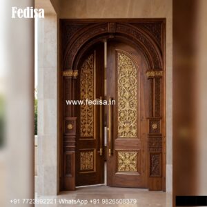 Main Door Grill Designs For Flats, One Side Door Design | Decorative Wooden Door Latest