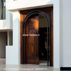 Best Door Designs For Home, Wooden Round Single Door Design | Decorative Wooden Door Latest