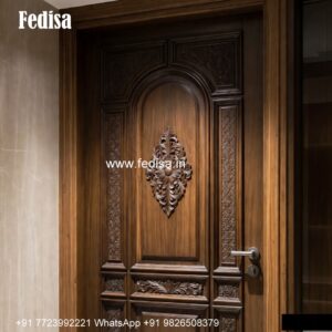 Pvc Door Design, Main Door Attached Window Grill Design | Decorative Wooden Door Latest