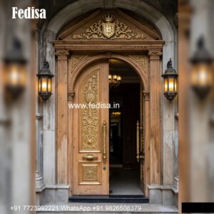 Modern Main Door Design, Door Window Grill Design | Decorative Wooden Door Latest