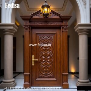 House Front Door Design, Main Door Attached Window Design | Decorative Wooden Door Latest