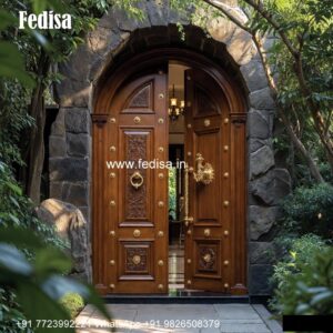 Round Door Design, Teak Wood Double Door Design | Decorative Wooden Door Latest