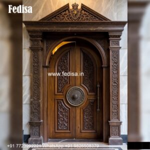 Sagwan Door Design, Main Door Attached Window Glass Design | Decorative Wooden Door Latest