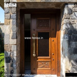 Veneer Door Design, Double Door Grill Design | Decorative Wooden Door Latest
