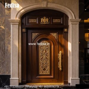 Sagwan Door Design, Lohe Ka Darwaza Single | Decorative Wooden Door Latest