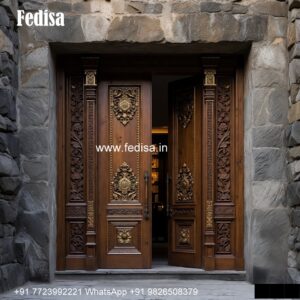 Veneer Door Design, Double Door Steel Gate Design | Decorative Wooden Door Latest