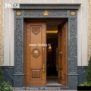 Round Door Design, Main Door Frame Carving Designs | Decorative Wooden Door Latest