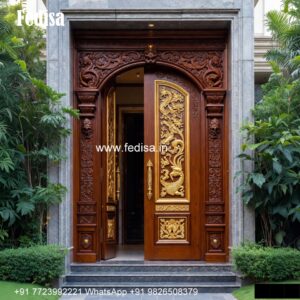 Round Door Design, Mirror Door Design For Drawing Room | Decorative Wooden Door Latest