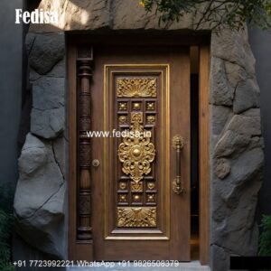 Main Double Door Design, Geometric Door Design | Decorative Wooden Door Latest