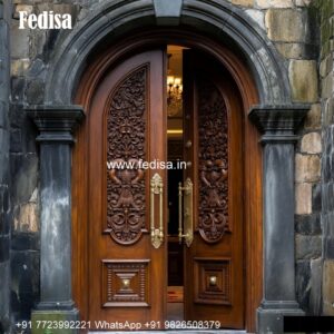 Round Door Design, Teak Double Door Design | Decorative Wooden Door Latest