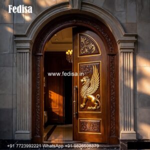 Sagwan Door Design, Modern Front Door With Glass | Decorative Wooden Door Latest