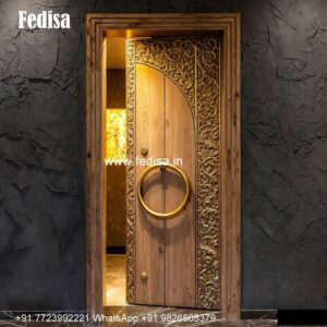 Veneer Door Design, Single Round Door Design | Decorative Wooden Door Latest