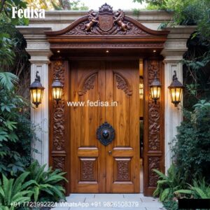 Main Double Door Design, Main Double Door Flower Design | Decorative Wooden Door Latest