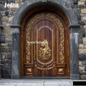 Balcony Door Design, Round Glass Door Design | Decorative Wooden Door Latest