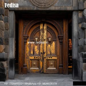 Sagwan Door Design, Main Door Attached Glass Design | Decorative Wooden Door Latest