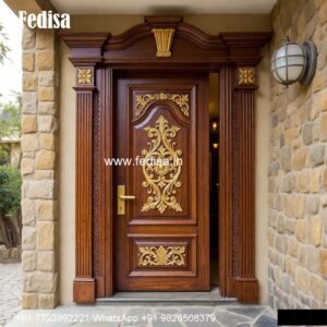 Main Double Door Design, Pooja Shelf Door Design | Decorative Wooden Door Latest