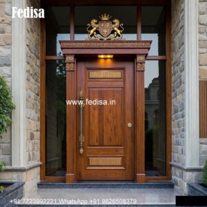 House Front Door Design, Flush Door Designs With Glass | Decorative Wooden Door Latest