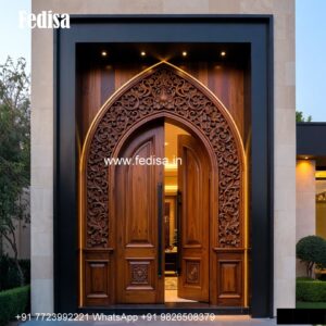 Main Double Door Design, Wooden Door Ganesh Design | Decorative Wooden Door Latest