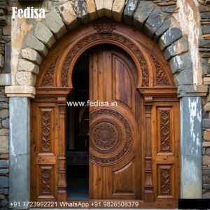 Main Double Door Design, Modern Round Door Design | Decorative Wooden Door Latest