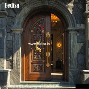 Veneer Door Design, Door Ganesh Design | Decorative Wooden Door Latest